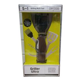 Protocol 658531516165 New Griller Ultra 5-in-1 Grilling Bbq Multi Tool Man Cave Camping Nib