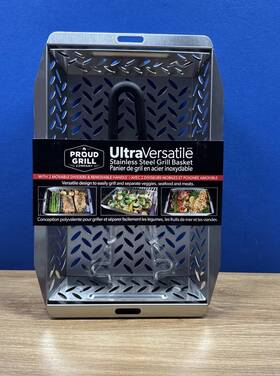 5101p Proud Grill New Ultraversatile Stainless Steel Basket 15 Inch X 10
