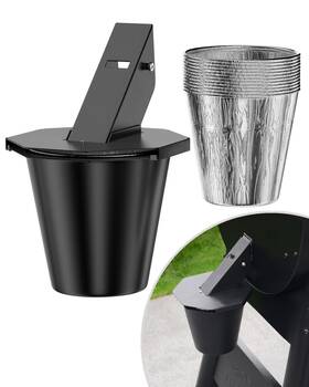 Pumdut 792105285979 Grease Bucket With Lid And 12-pack Liners Upgrade Drip Fo