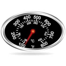 Pxiryanlow 792483929946 Black Oval Lid Thermometer Temperature Gauge Replacement For Nexgrill Master