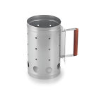 Q110 Outset Charcoal Chimney Starter Pound Capacity Zinc Finish 876824000676