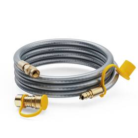 Qklngtan 717011023347 15ft 3/8 Inch Id Natural Gas Hose Pvc Rubber Outer Layer And Stainless Steel Inne