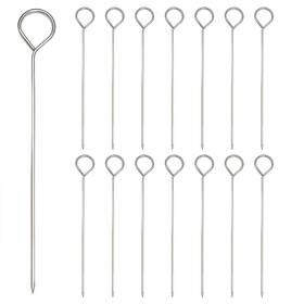 860470 Qoaimu 15 Pcs Turkey Lacers For Trussing Wraps Metal Skewers
