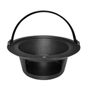 Quantfire 653948803280 Upgrade Cast Iron Ash Can With Handle Charcoal Basket Big Green Egg Acce