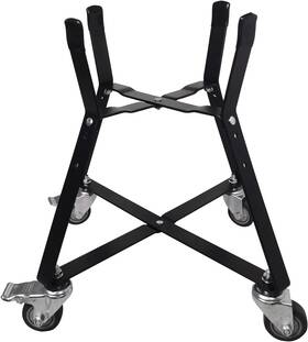 Quantfire 747045461655 Small Big Green Egg Nest Grill Stand For With Locking Caster Wheels