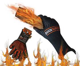 932f Quicksurvive 850006837045 - Extreme Heat Resistant Glove Up To For Bbq Grilling Baking