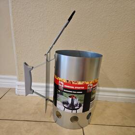 92353 Range Master Quick Start Charcoal Chimney Starter New
