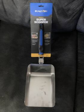 08835rz Razor Griddle Large Super Scooper With Stay-cool Folding Handle And Hanging Hole