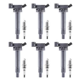 Ic10524 Readair Pack Of 6 Uf267 Ignition Coil 4504 Spark Plug 3.0 3.3 V6 1999-2008 Compatible