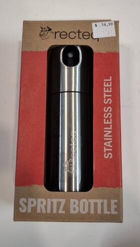 Recteq 810021995373 Stainless Steel Spritz Bottle / New Gift 7.5 Inches Long