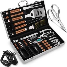 Rinpir 313022554506 35pcs Deluxe Grilling Gifts Set For Birthday Fathers Day Stainless Steel Bbq Ac
