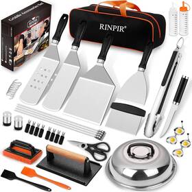 L2304-002 Rinpir 42pcs Griddle Accessories Kit For Blackstone Flat Top Grill Spatula Set With En