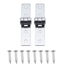 32409-ssfh-l86-s2 Rlecs 2pcs Modern Silver 304 Stainless Steel Flush Hinge Length 86mm/3.38inch