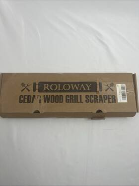 00859376005665 Roloway Heavy Duty Cedar Wood Grill Scraper Only