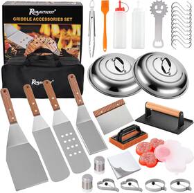 Romanticist 445027171112 132pc Professional Griddle Accessories Kit - Heavy Duty Stainless St