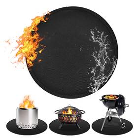 Ronsan 744585313789 48 Inch Round Firepit Mat For Solo Stove Bonfire Fireproof Mats Under Reusab