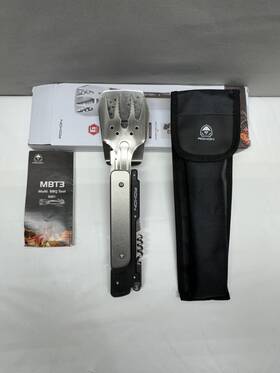 Mbt3 Roxon S601 14 Inch 6 In 1 Folding Grill Utensils Set Fork Spatula Grilling