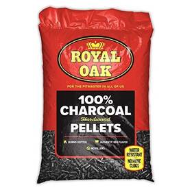 Royal Oak 016800009648 100 Percent Charcoal Hardwood Pellets For Real Bbq Flavor Grilling And Smoki