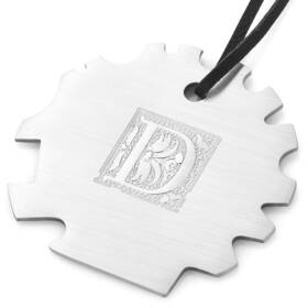 Rtt 754418187074 Grill Scraper With Vintage Embossed Initials Stainless Steel Bristle Free Gri