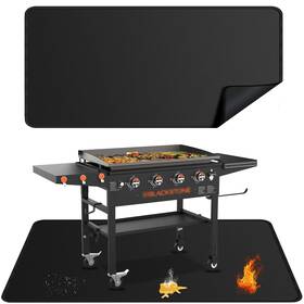 Rumlick 742939796035 48x30 Inches Large Under Grill Mats For Blackstone Double-sided Fireproof