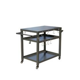 Runesay 313088747706 42 Inch Steel Outdoor Grill Carts With Propane Tank Hook Stand For Blackst