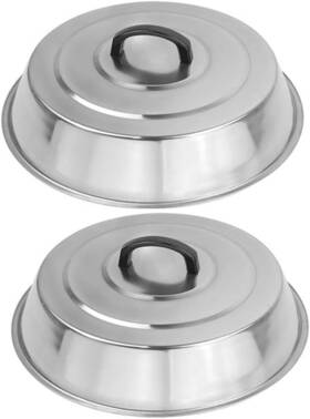 Runto 194998776150 12 Inch Heavy Duty Cheese Melting Dome - Stainless Steel Griddle Grill Accessori