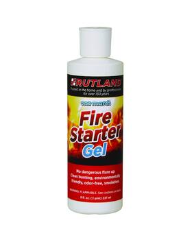 Rutland Products 022624000488 One Match Gel Fire Starter 8 Fl. Oz. Brown