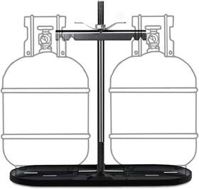 Rvpnr.cn 757725404711 Rv Dual Propane Tank Cylinder Rack For Camper And Travel Trailer 20lb Tanks
