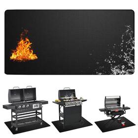 Wu001 Rwsefk Grill Mats For Outdoor Double-sided Fireproof Accessories 72 X 40