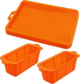 Rx-20231018 Rxsiat Silicone Grease Cup Liners And Spatula Mat For 36 28 22 17 Inch Blackstone Griddle