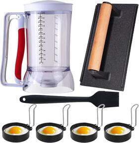 Rzstbsfc 445029539590 7 Piece Griddle Breakfast Kit For Blackstone Accessories Set - Included
