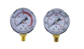 SÜ A 840338501202 - Low And High Pressure Gauges For Acetylene Regulator 0-30 Psi 0-400