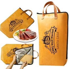 Sc-bbq-21 Santa Casa Bbq Blanket For Resting Meat Insulated Thermal Bag With Leak-proof Base Wi