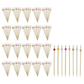Bc2204 Savagrow 200pcs Cocktail Picks Appetizers Skewers Fruit Toothpicks Decorative Food Pic