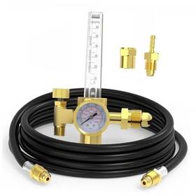 Ivj-ard-v4r365 Savildo Co2 Argon Gas Regulator Flow Meter Gauge With