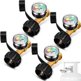 Fas-saysurey-12 Saysurey 4 Pack Upgraded Propane Tank Gauge Level Indicator With Color Coded D
