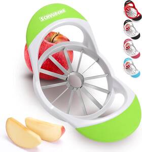 Schvubenracb001 Schvubenr 4.72 Inch Large Apple Slicer With 12 Blades - Professional Green