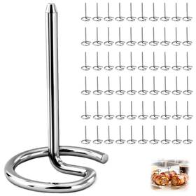 Sk-ffs60-ss Senkap Best 60 Pcs Reusable Stainless Steel Mini Skewers Round Bbq Skewer 1.75 Inch Air