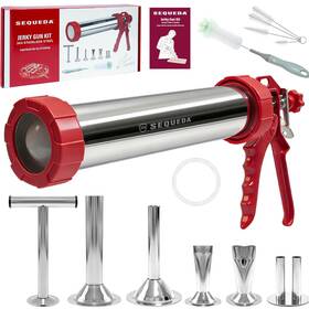 Sequeda 313040994957 2lb Jerky Gun Kits 304 Stainless Steel Maker For Ground Meat Bee