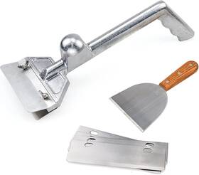 Shangpeixuan 313041540559 Grill Scrapers Heavy Duty Casting Aluminum Commercial Griddle Scraper With 5 Bl