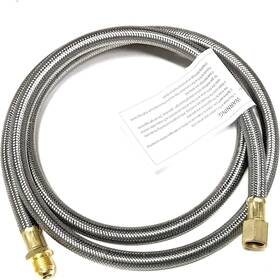 Shark Industrial 313040552522 6ft Stainless Steel Braided Propane Hose Extension Assembly With 3/8 Inch Female X 3