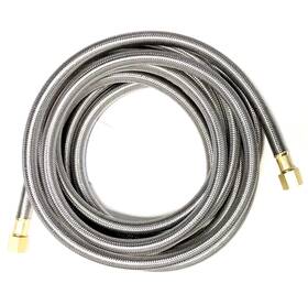 Shark Industrial 963063155253 18ft Stainless Steel Braided Propane Hose Extension Assembly With 3/8 Inch Female