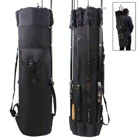 Silanon 783103281339 Fishing Rod Bag Pole Holder Portable Case Carrier Canvas