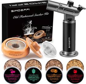 Simoeffi 445053522582 Cocktail Smoker Kit With Torch Old Fashioned For Bourbon Whiskey Dri