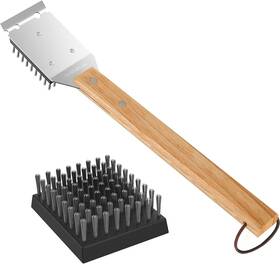 1cf27na001 Simpletaste Grill Brush And Scraper Bbq Cleaning Kit Safe Wood