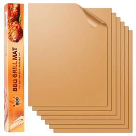 S257 Skybd Copper Grill Mats For Outdoor Set Of 6 Nonstick And Easy To Clean B