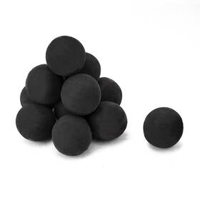 Sk-ff0198-bk-4 Skyflame 12 Ceramic Fire Balls For Pits Fireplaces 4 Inch Black
