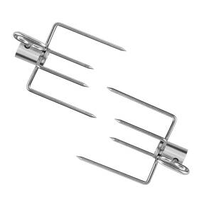Sk-qd0101-ss2 Skyflame Universal 304 Stainless Steel Rotisserie Meat Forks - Fits 1/2-inch And 3/8-i