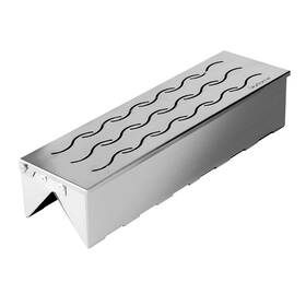 Sk-qd0102-ss1 Skyflame Double V-shaped Stainless Smoker Box With Lid For Gas And Charcoal Grill