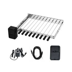 Sk-qd0209-ss1 Skyflame Stainless Steel Electric Barbecue Shish Kabob Skewer Set With 9pcs S